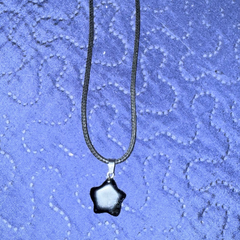 Black Star Pendant Necklace